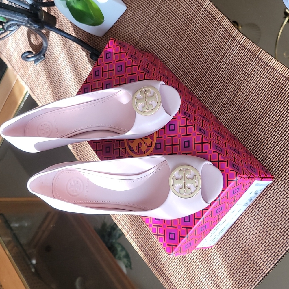 Tory Burch Peep Toe Wedge